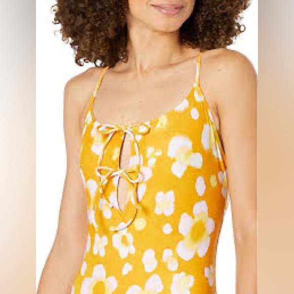 NWT Madewell Second Wave Tie-Front One-Piece Swimsuit - Picture 3 of 7